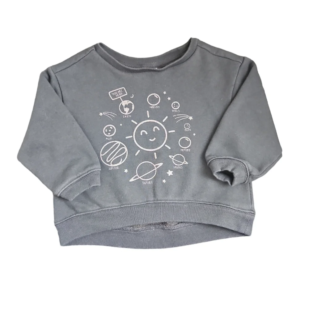 Gap Girls 2T 2 Years Gray Sweater Sun